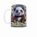 Mug panda + prénom